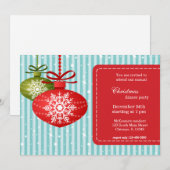kerstsnowflakes kaart (Voorkant / Achterkant)