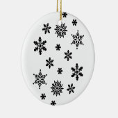 kerstsnowflakes keramisch ornament (Rechts)