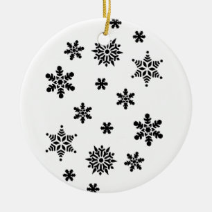 kerstsnowflakes keramisch ornament