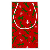 kerstsnowflakes klein cadeauzakje (Achterkant)