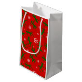 kerstsnowflakes klein cadeauzakje (Achterkant Gekanteld)