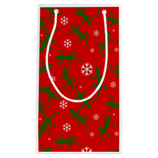 kerstsnowflakes klein cadeauzakje (Voorkant)