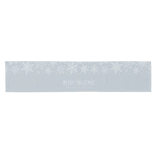 kerstsnowflakes korte tafelloper (Horizontaal)