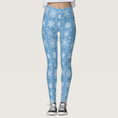 kerstsnowflakes leggings (Voorkant)