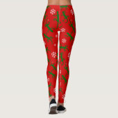 kerstsnowflakes leggings (Achterkant)