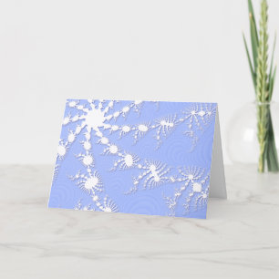 kerstsnowflakes op de koude blauwe kerstkaart feestdagen kaart