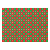 kerstsnowflakes op rode en groene tablet tafelkleed (Voorkant (Horizontaal))