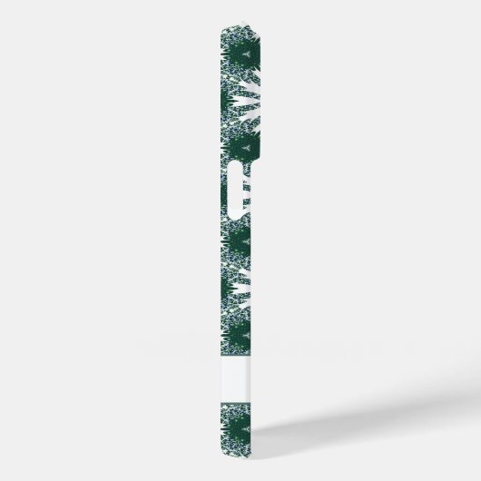 kerstsnowflakes Patroon gepersonaliseerd Groen Case-Mate iPhone Case (Achterkant / Rechts)