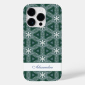 kerstsnowflakes patroon op maat Case-Mate iPhone case (Achterkant)