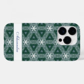 kerstsnowflakes patroon op maat Case-Mate iPhone case (Achterkant (horizontaal))