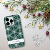 kerstsnowflakes patroon op maat Case-Mate iPhone case