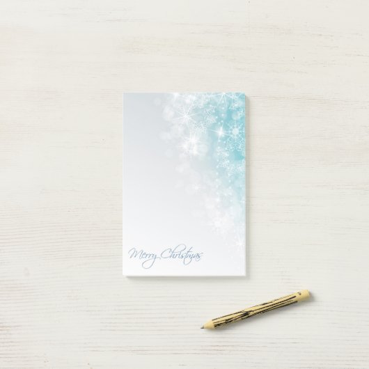 kerstsnowflakes post-it® notes (Op bureau)