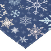 kerstsnowflakes Scandinavian Deep Blue Tafelkleed (Gekanteld)