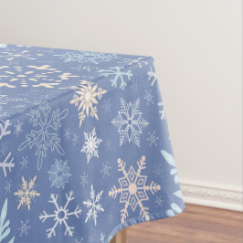 kerstsnowflakes Scandinavian Winter Blue Tafelkleed