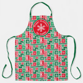 kerstsnowflakes schort (Voorkant)