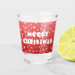 kerstsnowflakes shot glas