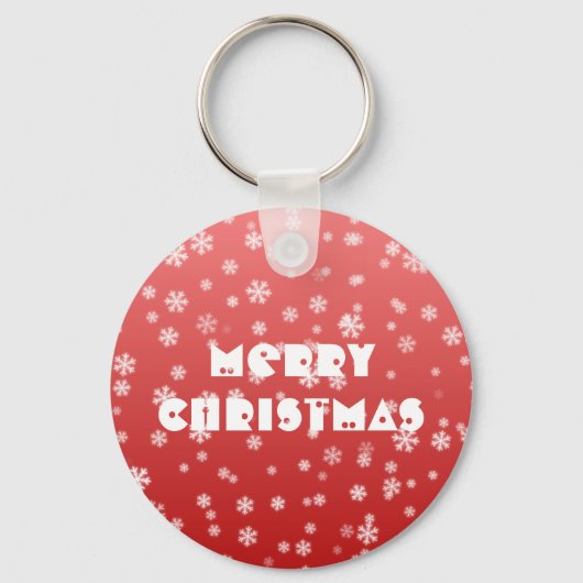 kerstsnowflakes sleutelhanger (Voorkant)
