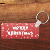 kerstsnowflakes sleutelhanger (Voorkant)