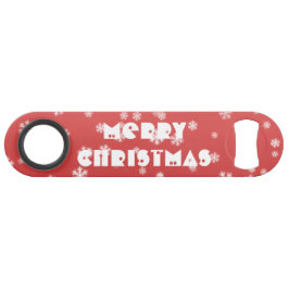 kerstsnowflakes speed flessenopener