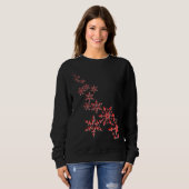 kerstsnowflakes Sweatshirt (Voorkant volledig)