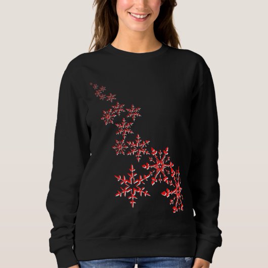 kerstsnowflakes Sweatshirt (Voorkant)