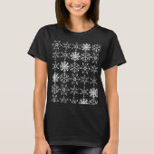 kerstsnowflakes t-shirt (Voorkant)