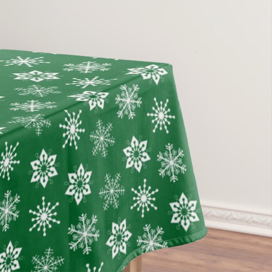 kerstsnowflakes tafelkleed (Voorbeeld)