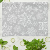kerstsnowflakes theedoek (Gevouwen)