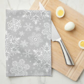 kerstsnowflakes theedoek (Quarter Fold)