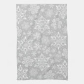 kerstsnowflakes theedoek (Verticaal)