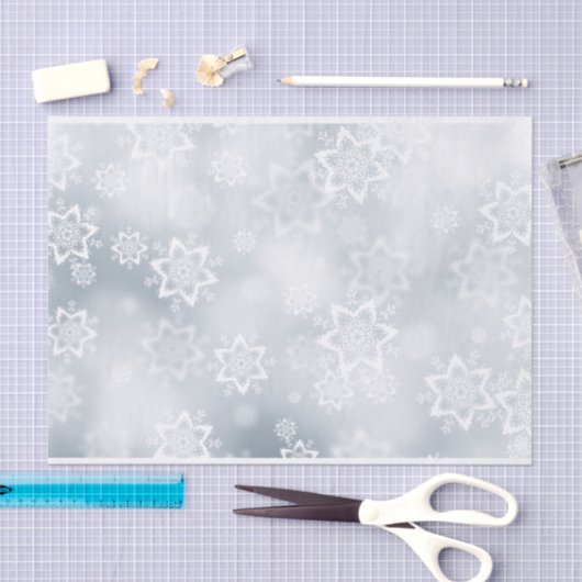 kerstsnowflakes tissuepapier (Craft)