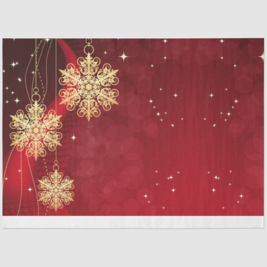 kerstsnowflakes tissuepapier (Voorkant)
