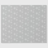kerstsnowflakes Zilververpakkingspapier Cadeaupapier (Vlak)