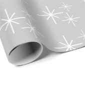 kerstsnowflakes Zilververpakkingspapier Cadeaupapier (Rol Hoek)