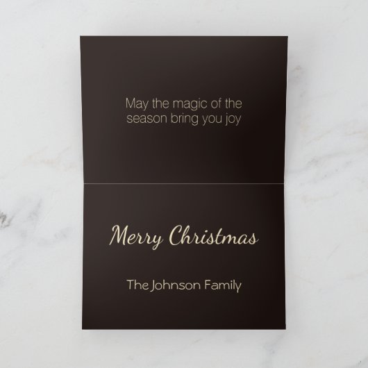 kerstsnowglobe feestdagen kaart (Binnen)