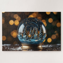 kerstsnowglobe legpuzzel
