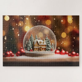 kerstsnowglobe legpuzzel
