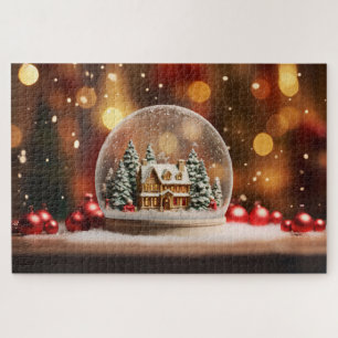 kerstsnowglobe legpuzzel