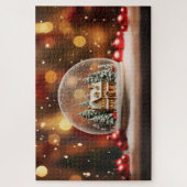 kerstsnowglobe legpuzzel (Verticaal)
