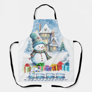 KERSTSNOWMAN CADEAUS EN SPEELGOED TREIN SCHORT
