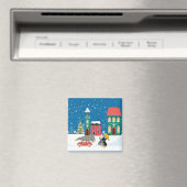 kerstsnowman Design Magnet (Insitu (Vaatwasser))