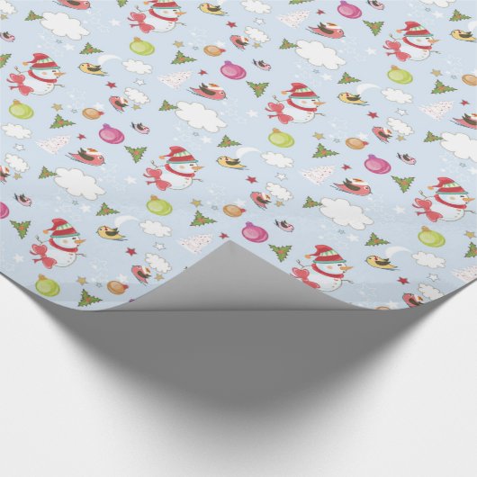 kerstsnowman Elements patroonpapier Cadeaupapier (Hoek)