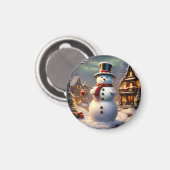 kerstsnowman Magnet (Voorkant / Achterkant)