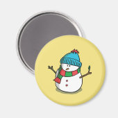 kerstsnowman Magnet (Voorkant / Achterkant)