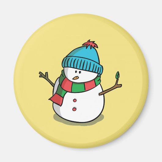 kerstsnowman Magnet (Voorkant)
