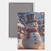 kerstsnowman Magnet (Voorkant / Achterkant)