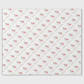 kerstsnowman-omslagpapier cadeaupapier (Vlak)