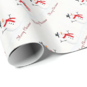 kerstsnowman-omslagpapier cadeaupapier (Rol Hoek)