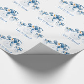 kerstsnowman-omslagpapier cadeaupapier (Hoek)