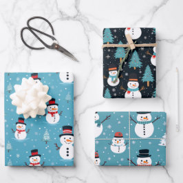 kerstsnowman-omslagpapier inpakpapier vel